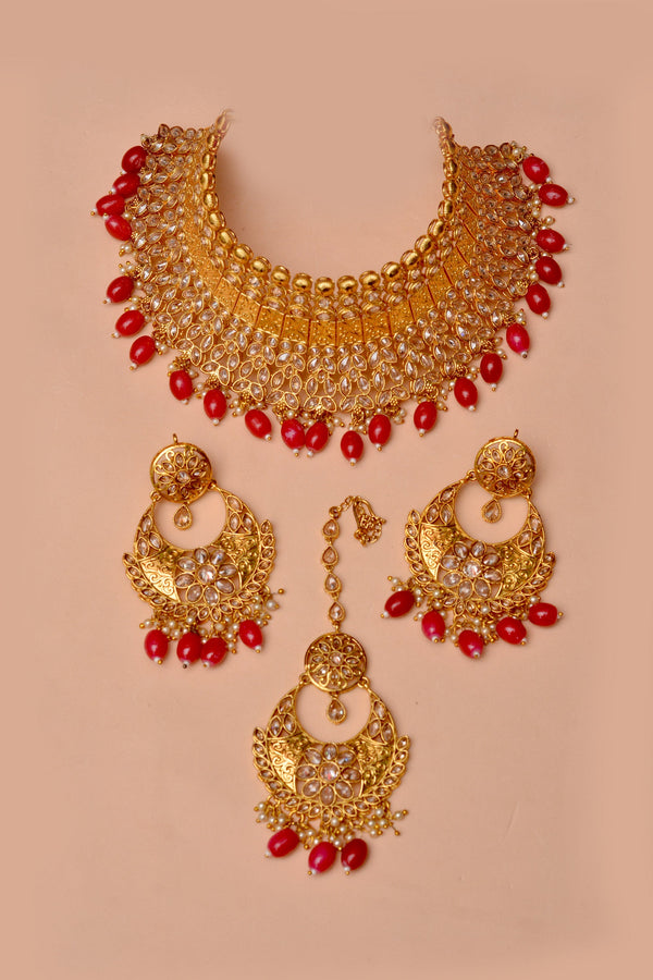 Anzay Jewellery - Bride of Tomorrow Red Bridal Set