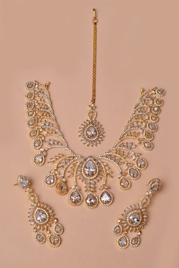Anzay Jewellery - Bride of Tomorrow Golden Bridal Set