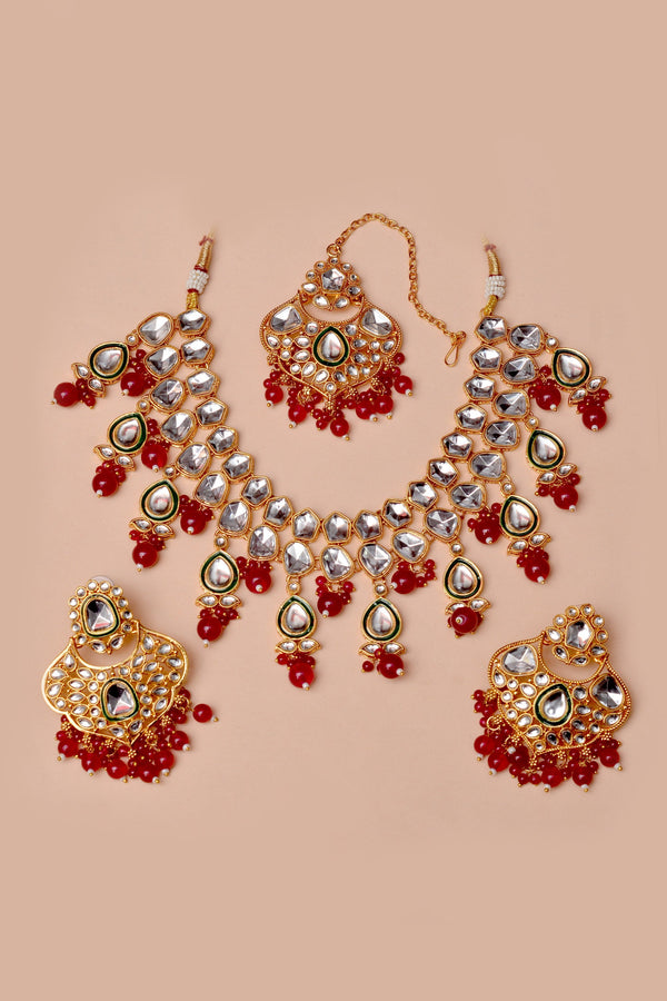 Anzay Jewellery - Bride of Tomorrow Red Bridal Set