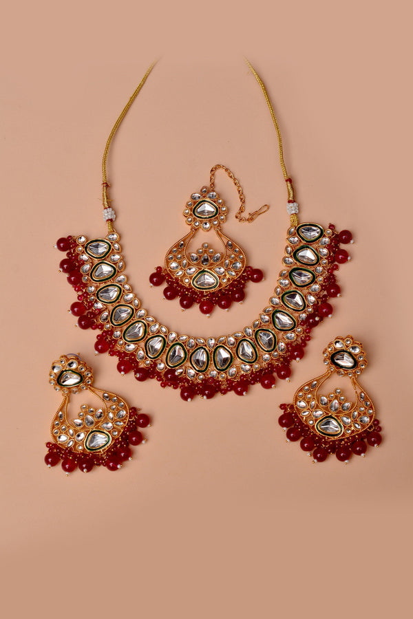 Anzay Jewellery - Bride of Tomorrow Red Party set