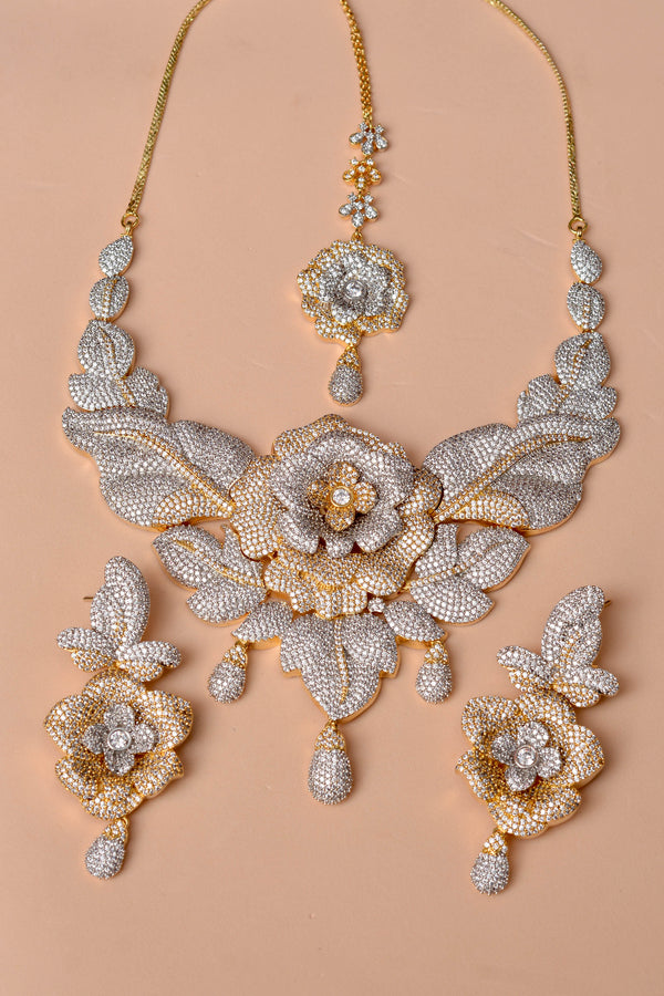 Anzay Jewellery - Bride of Tomorrow Dual Tone Bridal Set
