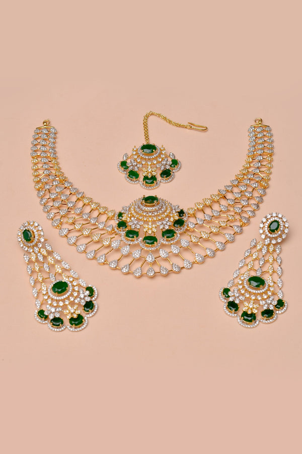 Anzay Jewellery - Bride of Tomorrow Green Bridal Set