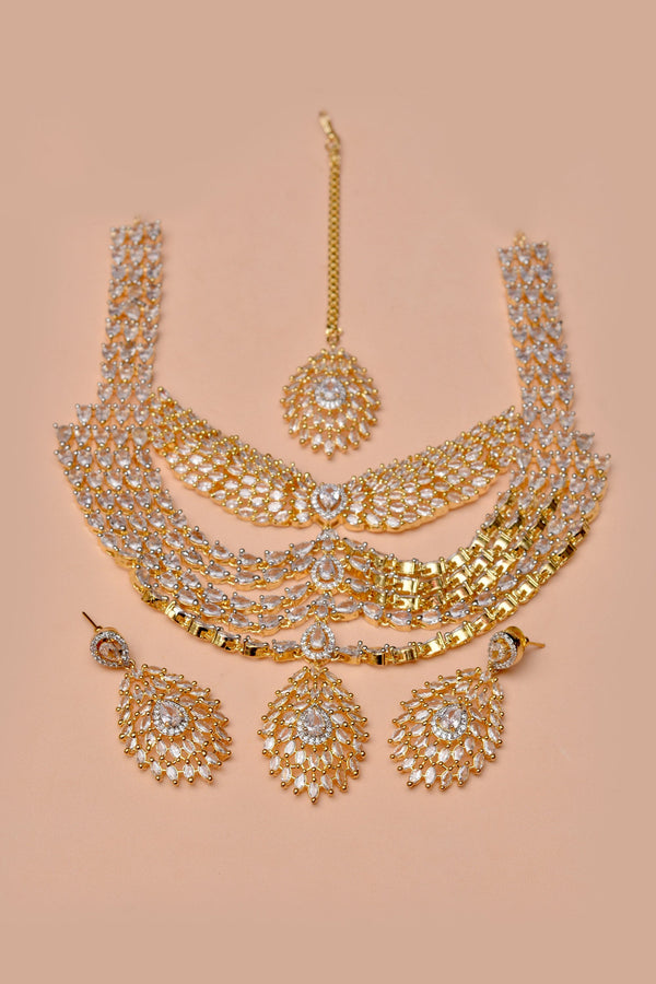 Anzay Jewellery - Bride of Tomorrow Golden Bridal Set