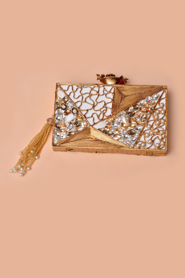 Anzay Jewellery - Bride of Tomorrow White Ladies Clutch