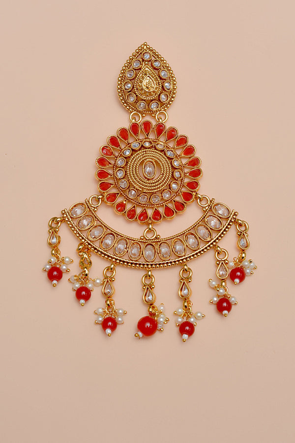 Anzay Jewellery - Bride of Tomorrow Red Jhoomar