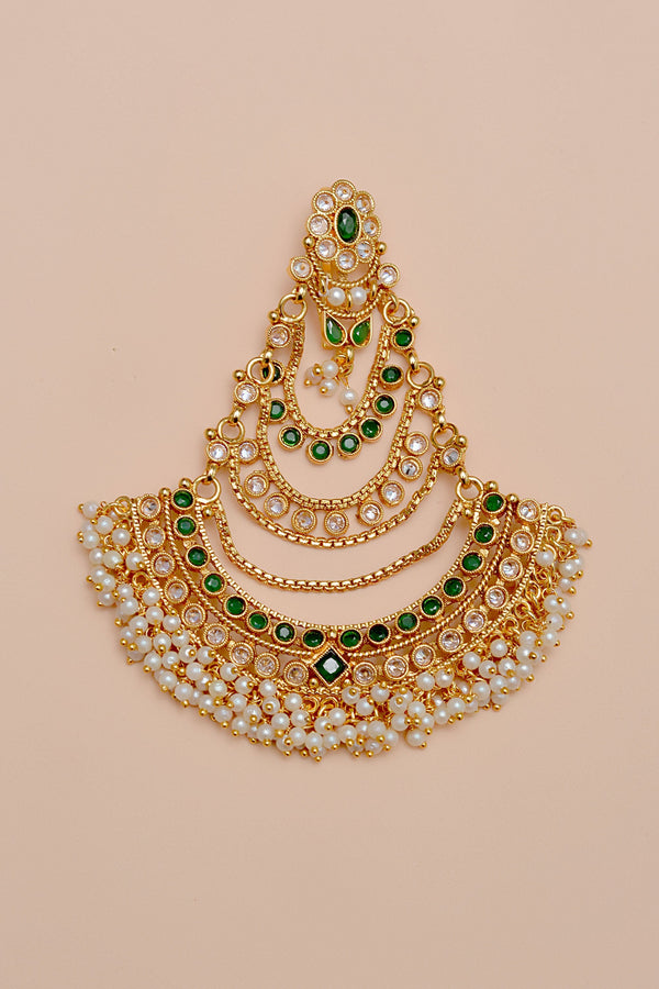 Anzay Jewellery - Bride of Tomorrow Green Jhoomar