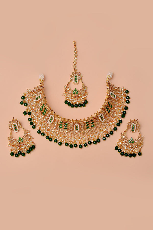 Anzay Jewellery - Bride of Tomorrow Green Bridal Set
