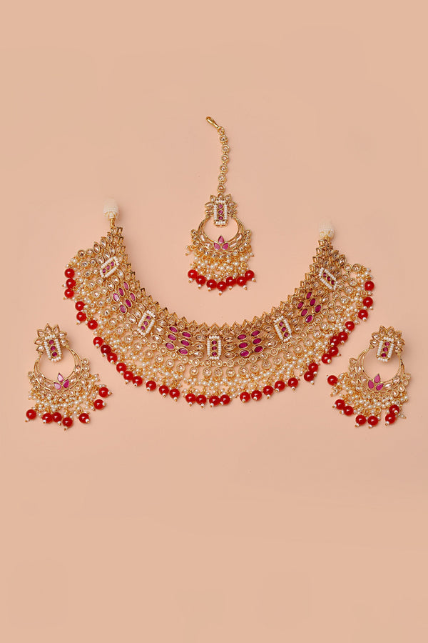 Anzay Jewellery - Bride of Tomorrow Red Bridal Set
