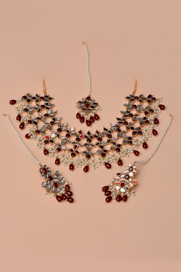 Anzay Jewellery - Bride of Tomorrow Red Bridal Set