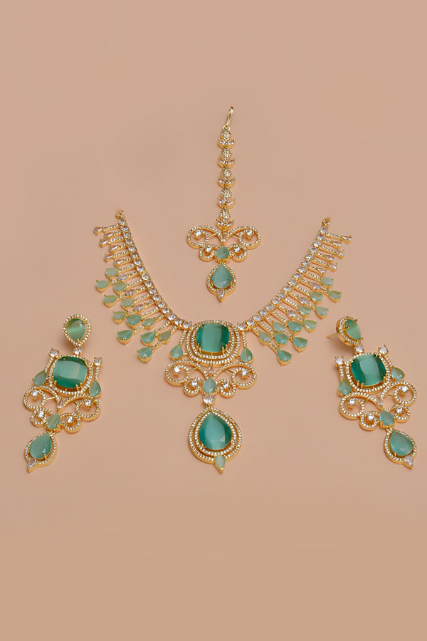 Anzay Jewellery - Bride of Tomorrow Green Bridal Set