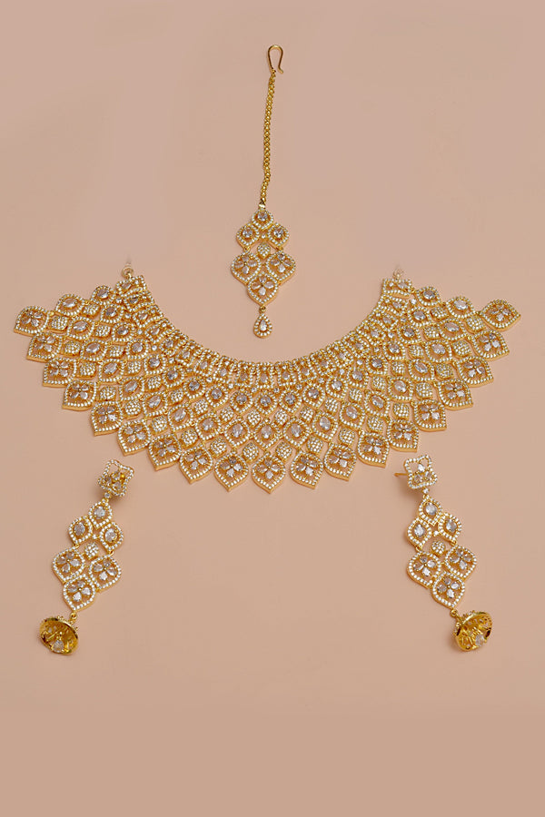 Anzay Jewellery - Bride of Tomorrow Golden Bridal Set