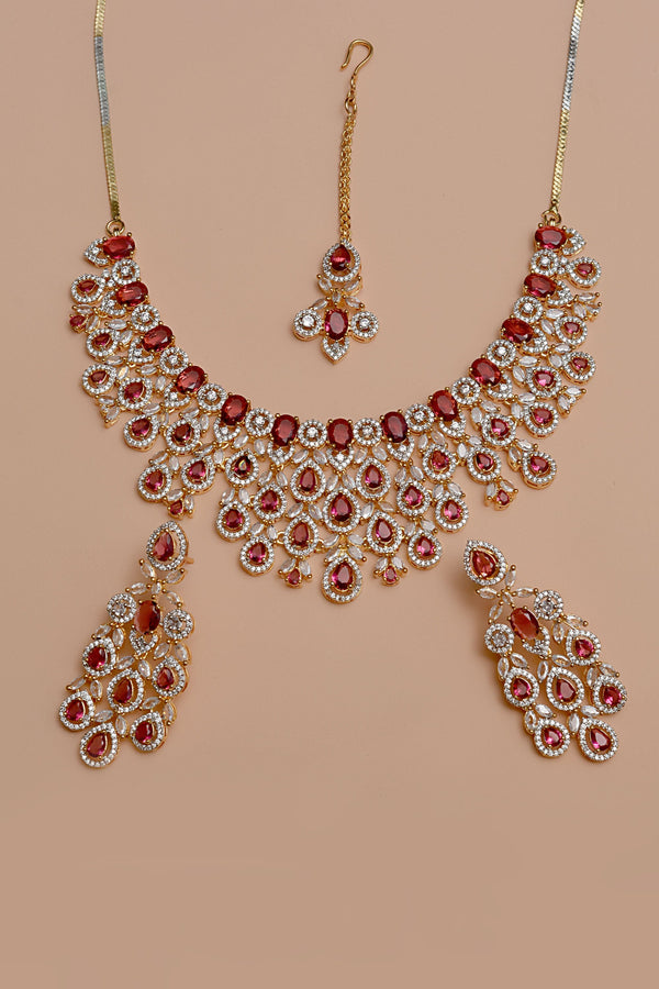 Anzay Jewellery - Bride of Tomorrow Red Bridal Set