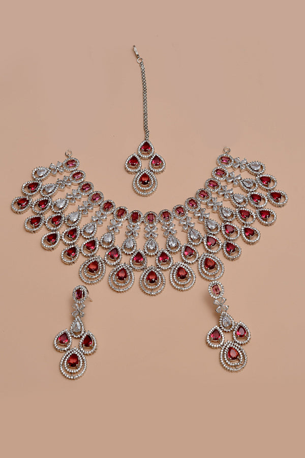Anzay Jewellery - Bride of Tomorrow Red Bridal Set