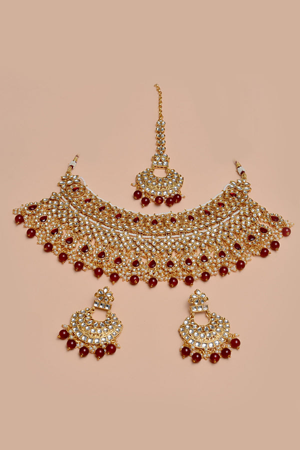 Anzay Jewellery - Bride of Tomorrow Red Bridal Set