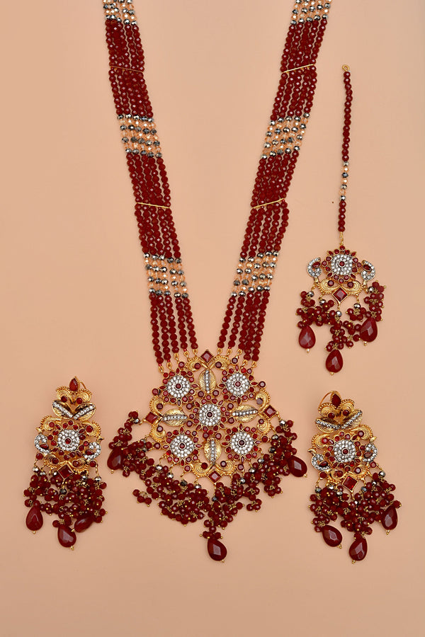 Anzay Jewellery - Bride of Tomorrow Red Maala Necklace