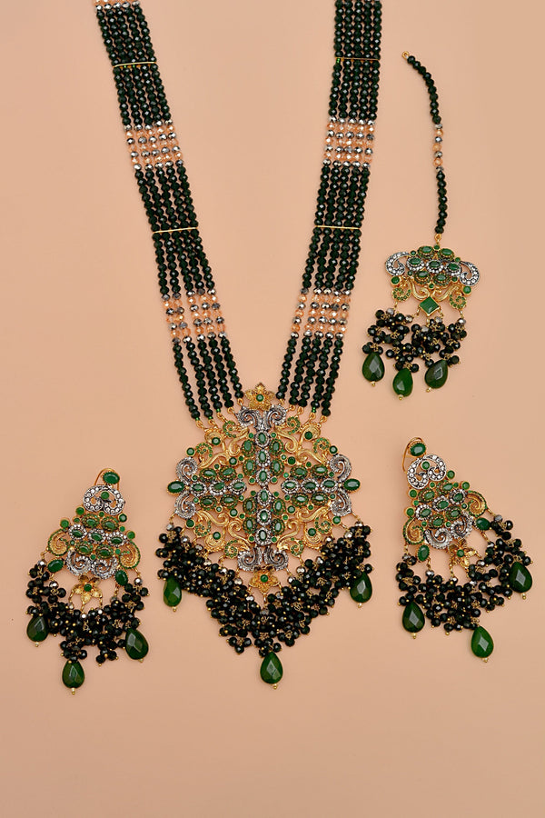 Anzay Jewellery - Bride of Tomorrow Green Maala Necklace