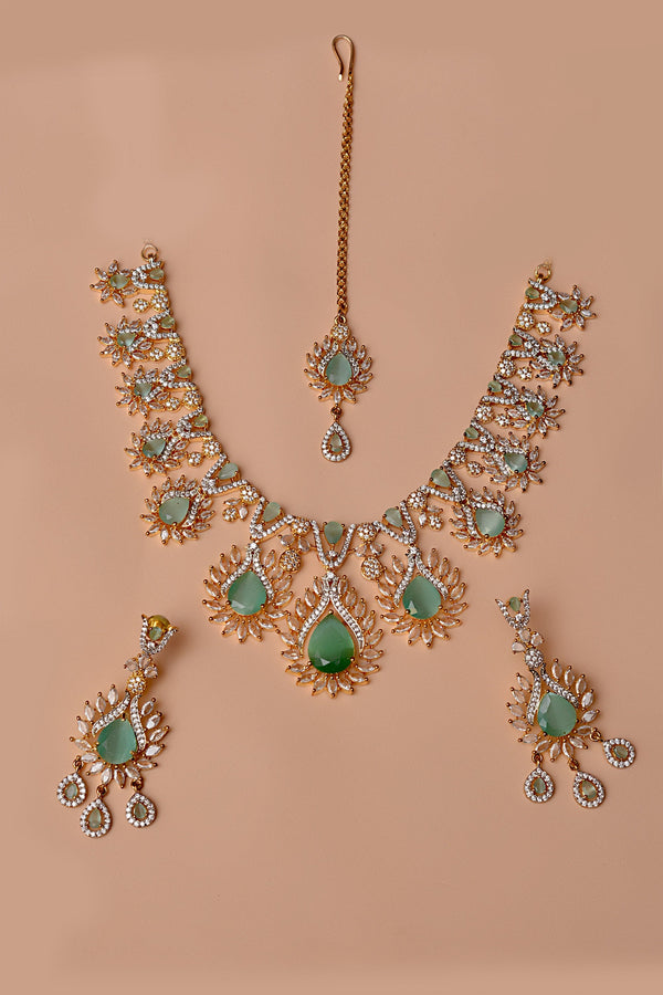 Anzay Jewellery - Bride of Tomorrow Green Bridal Set