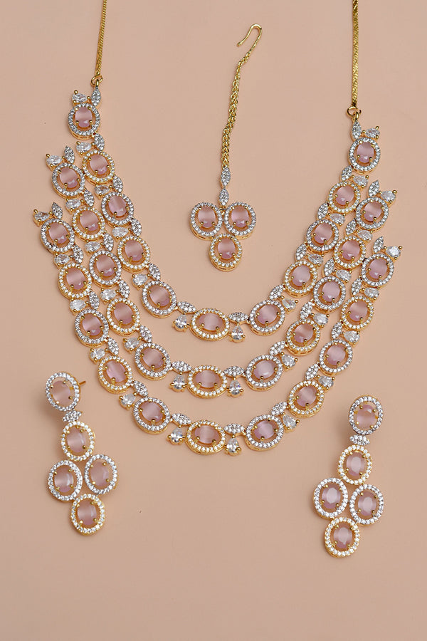 Anzay Jewellery - Bride of Tomorrow Pink Bridal Set
