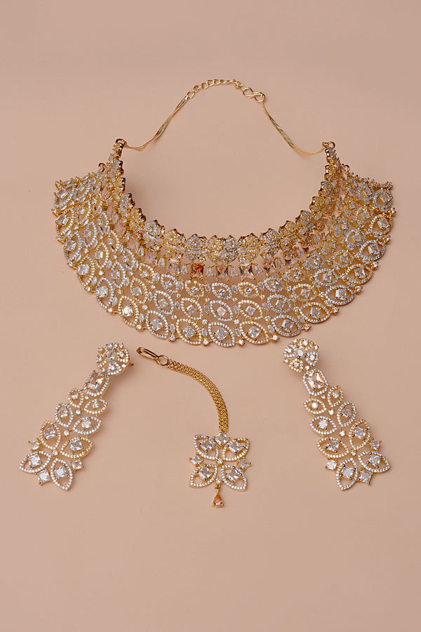 Anzay Jewellery - Bride of Tomorrow Golden Bridal Set