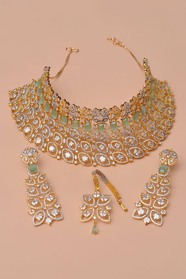Anzay Jewellery - Bride of Tomorrow Green Bridal Set
