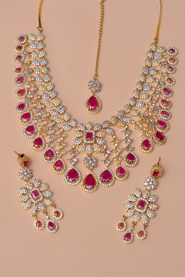 Anzay Jewellery - Bride of Tomorrow Red Bridal Set