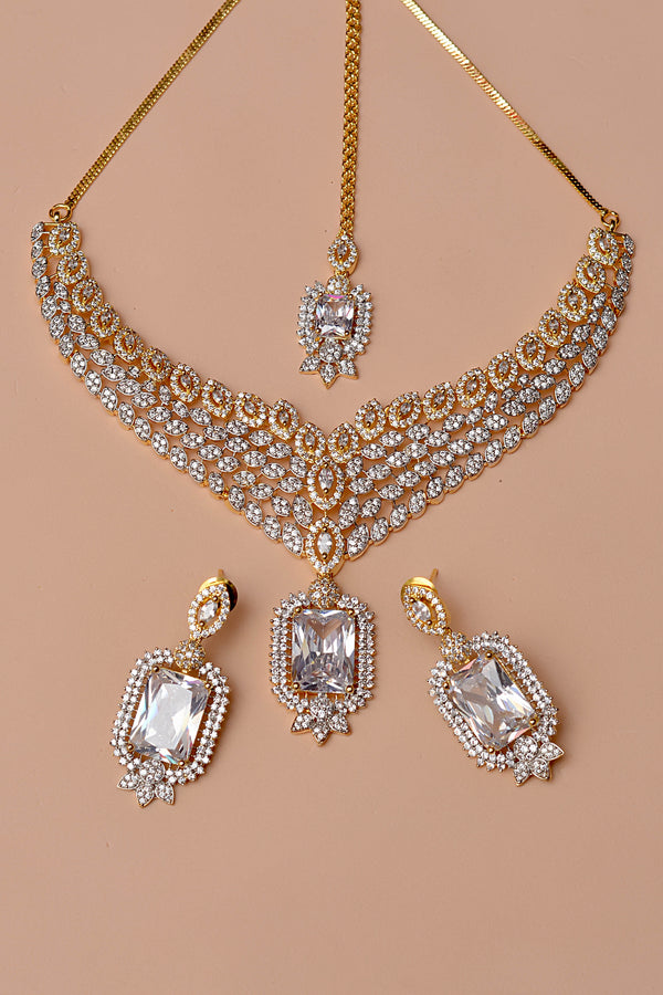 Anzay Jewellery - Bride of Tomorrow Golden Bridal Set