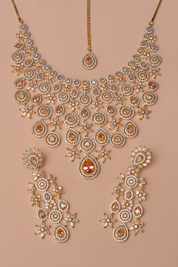 Anzay Jewellery - Bride of Tomorrow Champagne Bridal Set