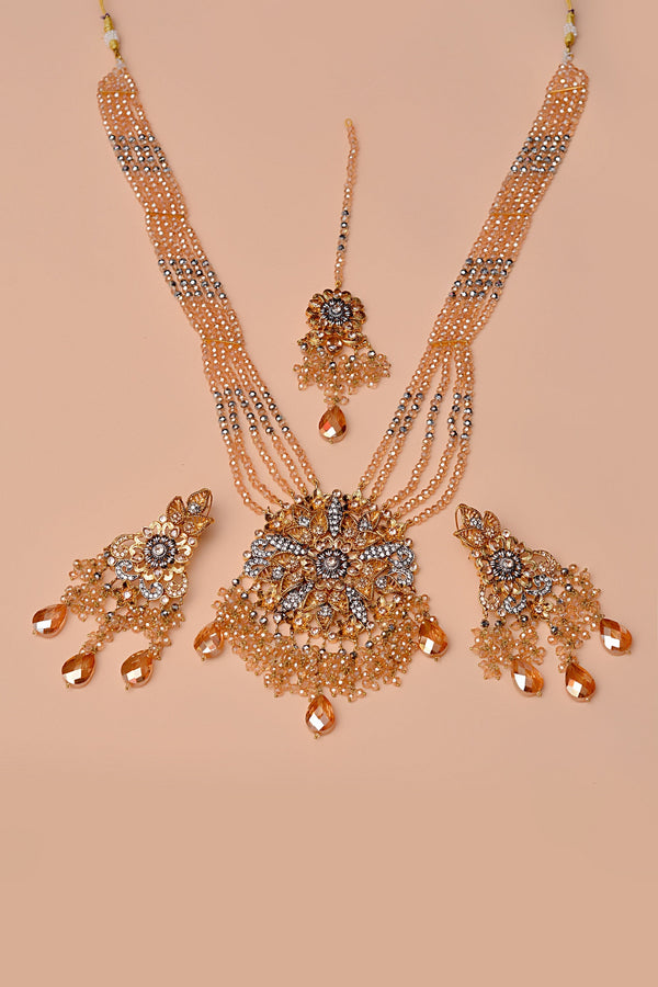 Anzay Jewellery - Bride of Tomorrow Champagne Maala Necklace