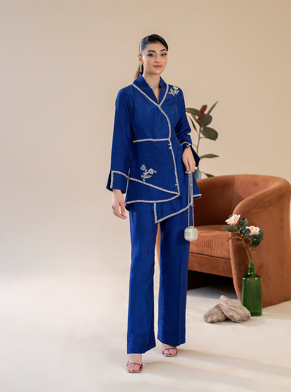 Mahnoor Azher - Azure Aura Stitched Resham and Tilla work