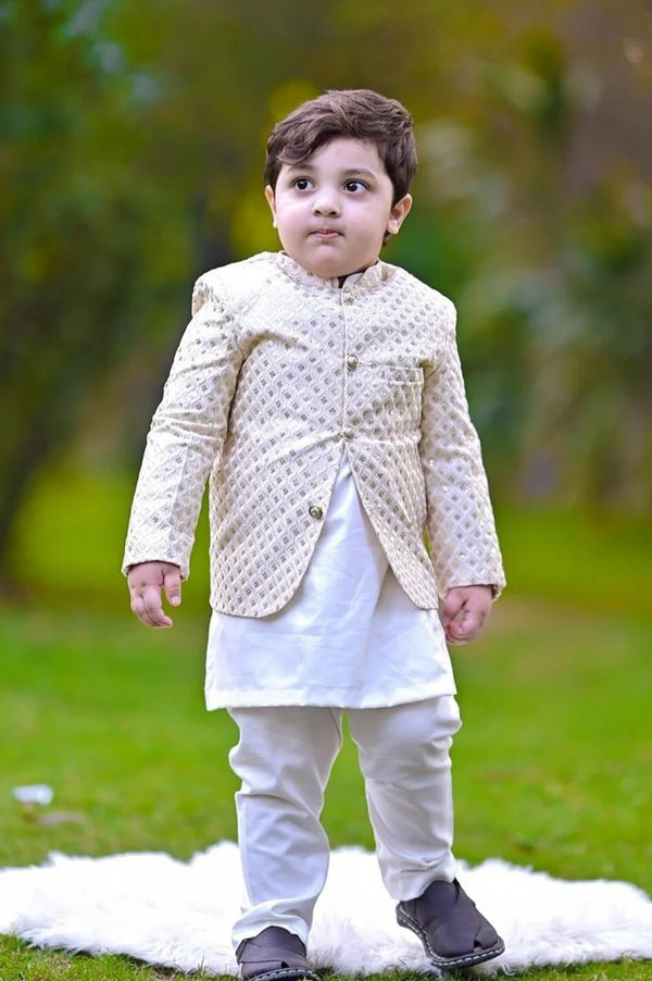 Hassanjee - White Prince coat - P15
