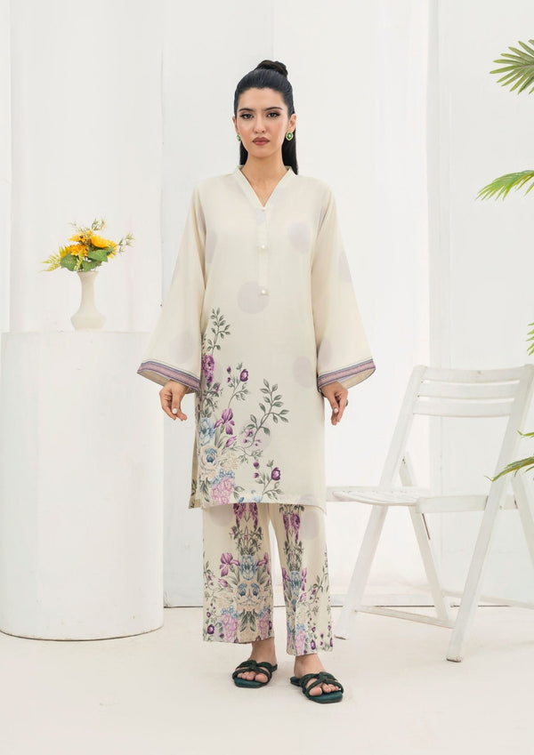 YoloPret - 2Pc Printed Arabic Silk AML-W25-0041