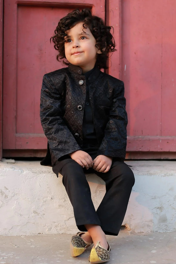 Hassanjee - Black Prince coat - P1