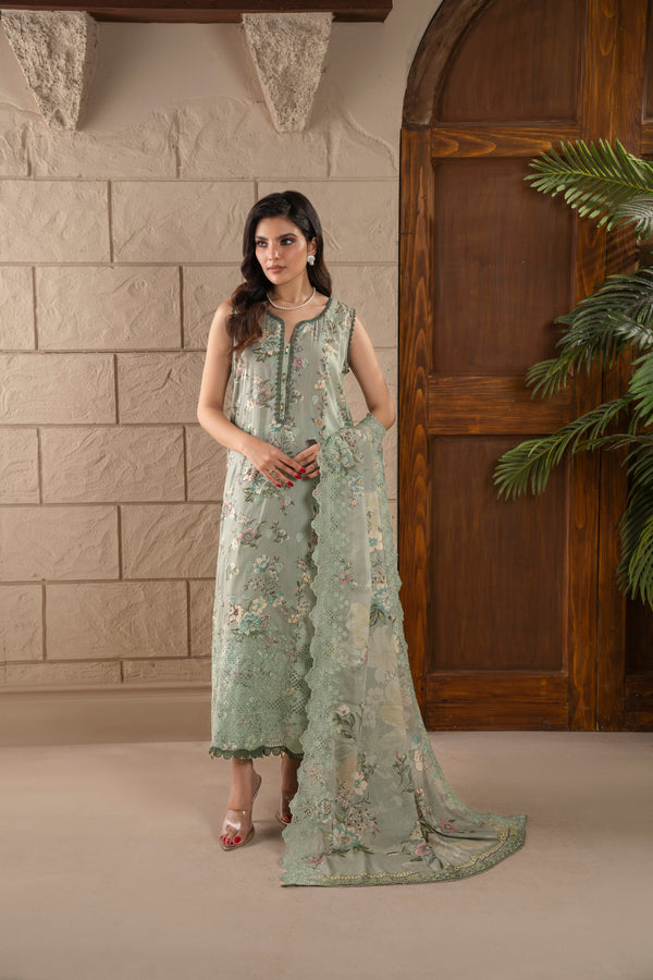 Firdous - D722 - Collection Embroidered Women Winter Wear Dress