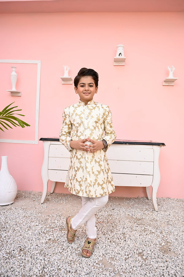 Hassanjee - Golden Mysore Sequence Sherwani - S10