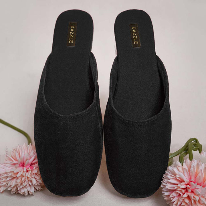 Velour black-Khussa-kolhapuri-dazzle-by-sarah