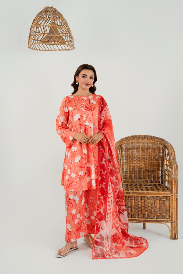 MEERAK - 3 PC Virelia Pret Pakistani Dress