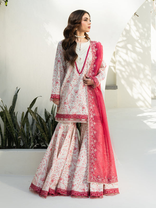 Faiza Faisal - Ines 3pc Unstitched Pakistani Formal Wear Dress