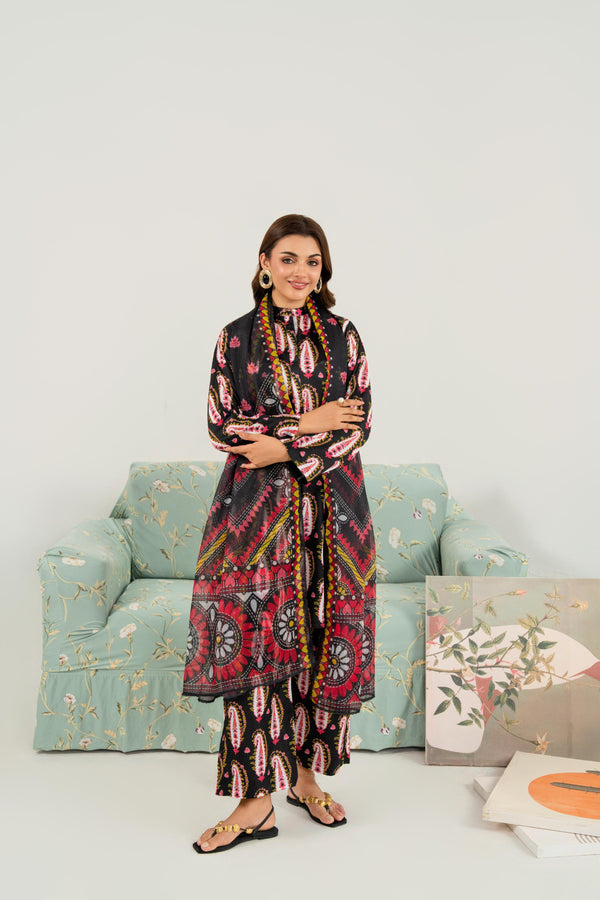 MEERAK - 3 PC Alverra Pret Pakistani Dress