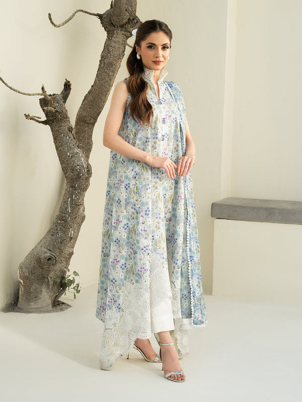 Faiza Faisal - Elea 3pc Unstitched Pakistani Formal Wear Dress