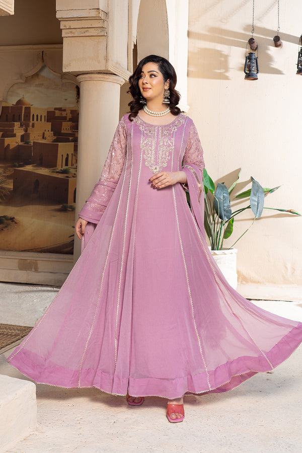 Al Siyaab - RAANI 3 PC Stitched Chiffon Festive Wear Dress