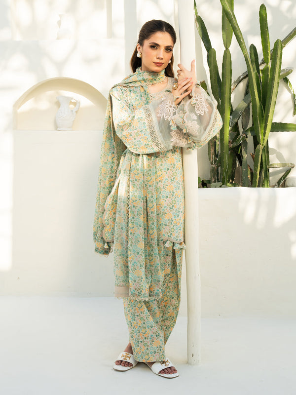 Faiza Faisal - Aniqa 3pc Unstitched Pakistani Formal Wear Dress