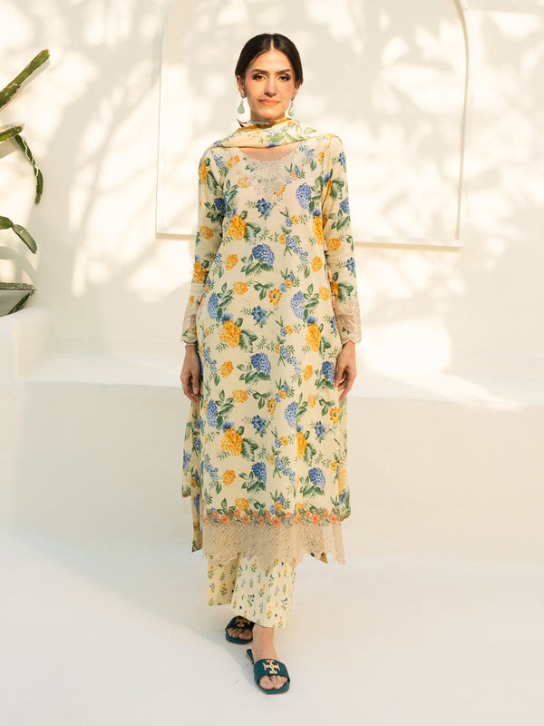 Faiza Faisal - Anais-3pc Unstitched Pakistani Formal Wear Dress
