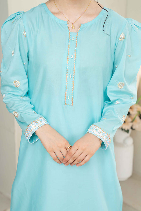 Daisy Outfit - Starlet 2 PC Embroidered Ferozi Lawn Daily Wear