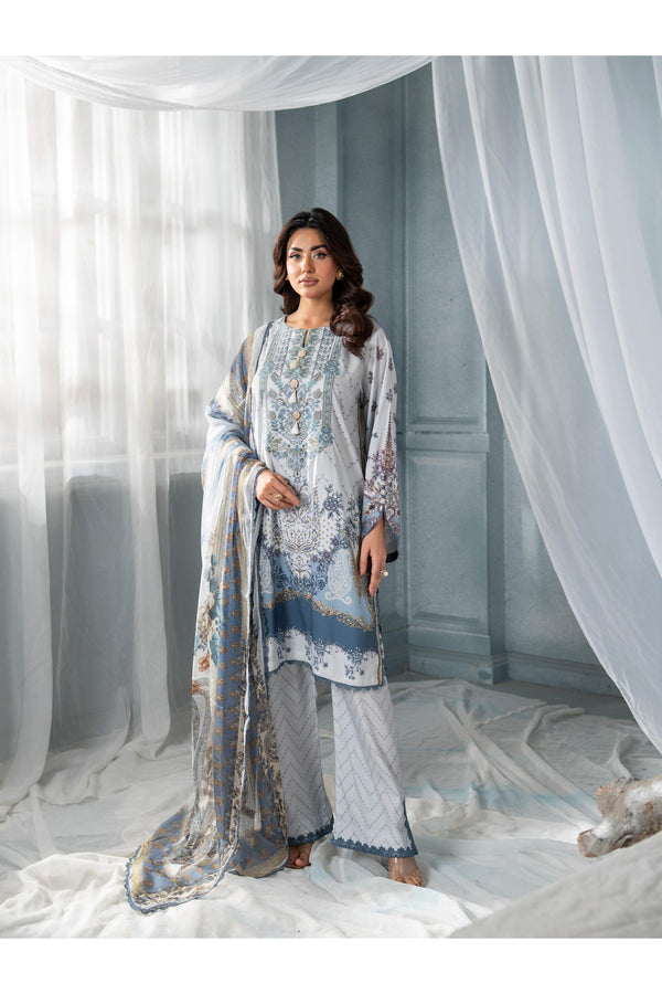 MEERAK - 3 Piece Sky Blossom Pret Pret Pakistani Dress
