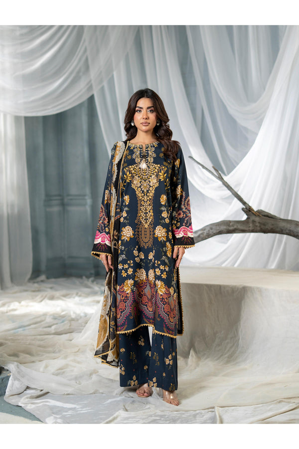 MEERAK - 3 Piece Navy Charm Pret Pakistani Dress