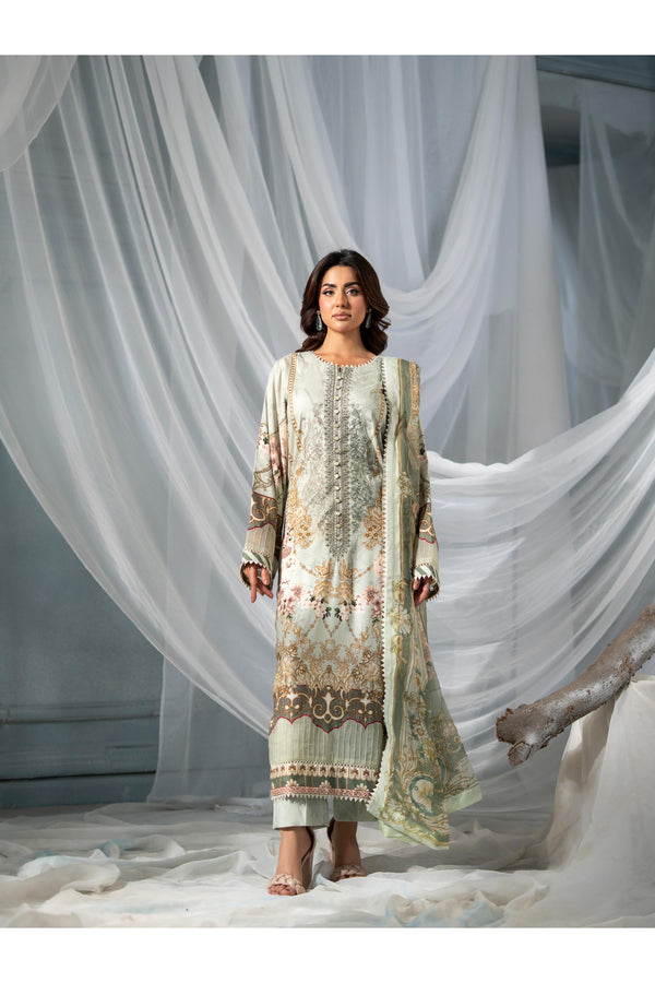 MEERAK - 3 Piece Sage Bloom Pret Pakistani Dress