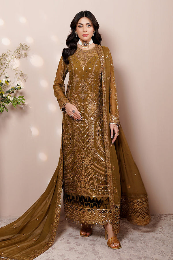 Maryams - Dalisay-A-8008 Unstitched 3PC Embroidered Chiffon Luxury Pakistani Dress