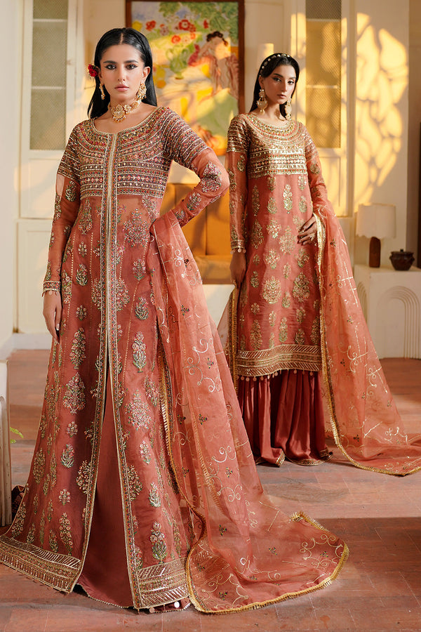 Maryams - Rehani Unstitched 3PC Embroidered Organza Luxury Pakistani Dress