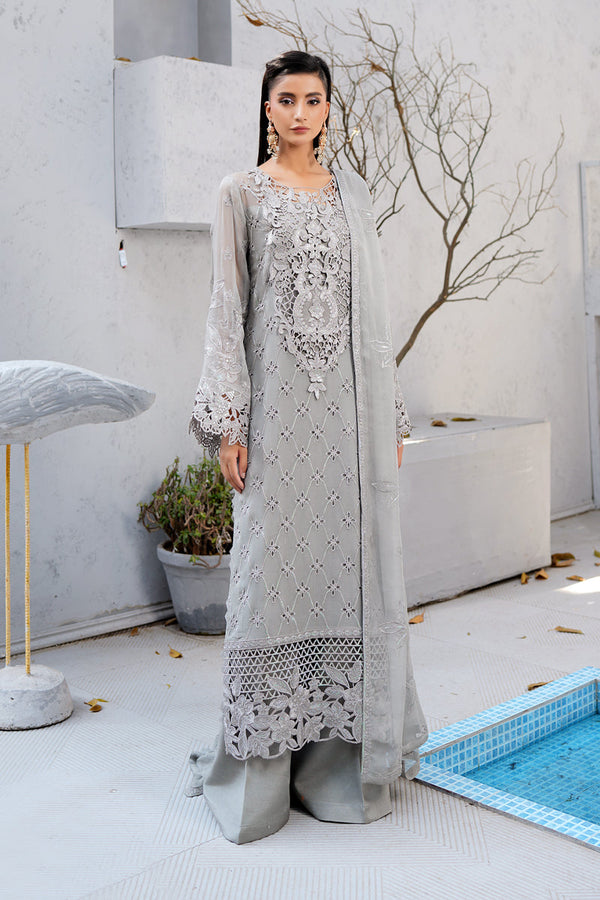 Maryams - Sitara Unstitched 3PC Embroidered Chiffon Luxury Pakistani Dress