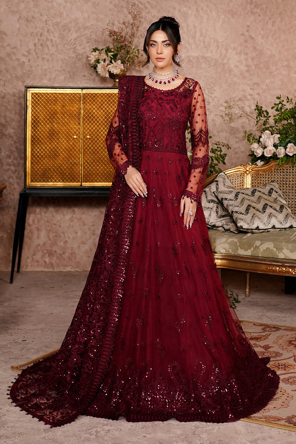Maryams - Ariella-A-8001 Unstitched 3PC Embroidered Net Luxury Pakistani Dress
